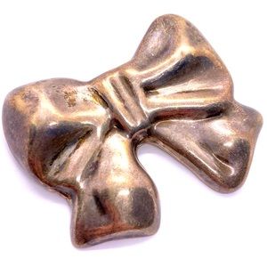 Vintage Silver Brooch - Mexico - Bow